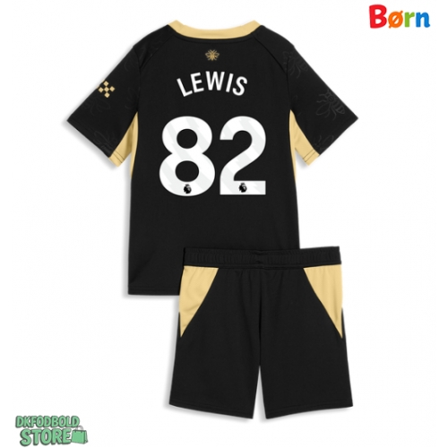 Manchester City Rico Lewis #82 Replika Babytøj Udebanesæt Børn 2026-27 Kortærmet (+ Korte bukser)